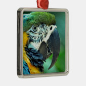 Kleurenpapegaai Metalen Ornament (Rechts)