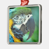 Kleurenpapegaai Metalen Ornament (Links)