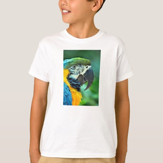 Kleurenpapegaai T-shirt (Voorkant)