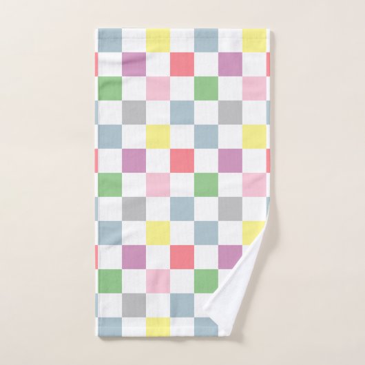 Kleurenpasta's voor kleine controleurs: wit gechec handdoek (Handdoek)