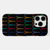 kleurenpatroon eiffeltorens Case-Mate iPhone case (Achterkant (horizontaal))