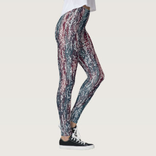 Kleurenpatroon gedempt leggings