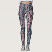 Kleurenpatroon gedempt leggings (Voorkant)