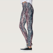 Kleurenpatroon gedempt leggings (Links)