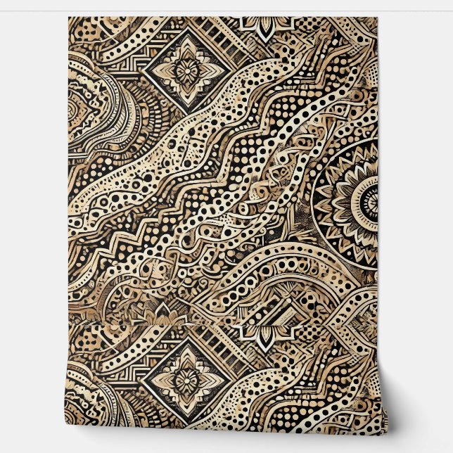 Kleurenpatroon Leopard Skin Behang (Afrollen)