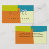 Kleurenpatroon Loyalty Coffee Punch Retro (Voorkant / Achterkant)