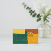 Kleurenpatroon Loyalty Coffee Punch Retro #10 (Staand voorkant)