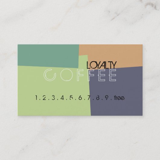Kleurenpatroon Loyalty Coffee Punch Retro #14 (Voorkant)