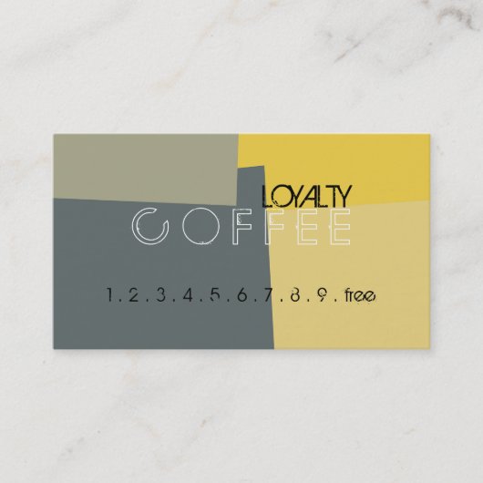 Kleurenpatroon Loyalty Coffee Punch Retro #15 (Voorkant)