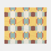 kleurenpatroon retro fleece deken (Voorkant (Horizontaal))