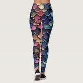 Kleurenpatroon sprankelschaal leggings (Achterkant)