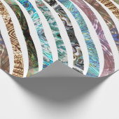 Kleurenpatroon Wavy Shiny Shell Cadeaupapier (Hoek)