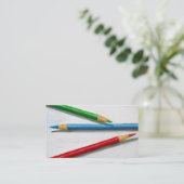 KLEURENPENCILEN: Visitekaartje: REALISME Visitekaartje (Staand voorkant)