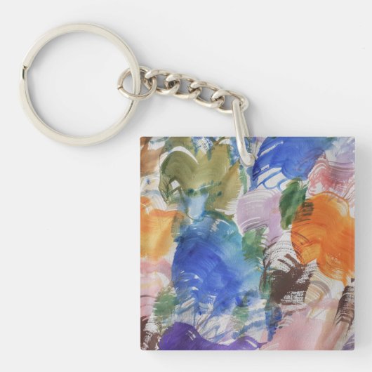 Kleurenplash Acryltoetsring Sleutelhanger (voorkant)
