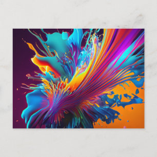 Kleurenplash Briefkaart