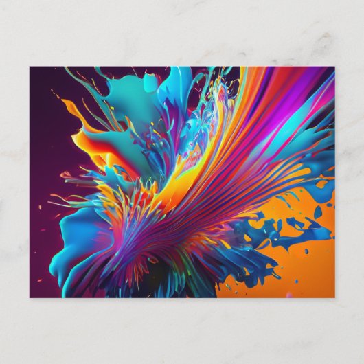 Kleurenplash Briefkaart (Voorkant)