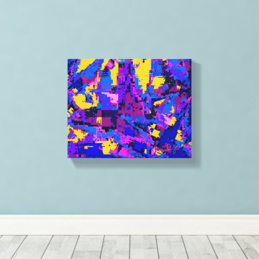 Kleurenplash Canvas Afdruk (Insitu (Houten vloer))