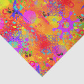 Kleurenplash Graffiti Tissuepapier (Detail)