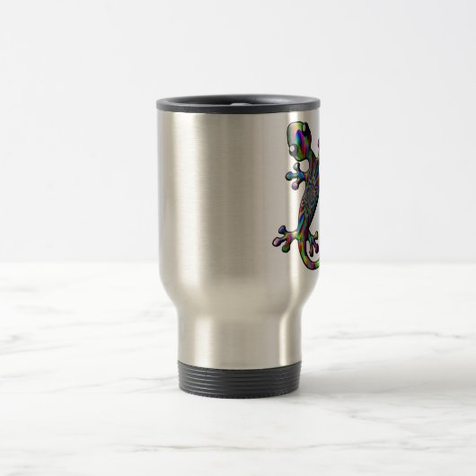 Kleurenplash Paisly Clima Gecko Lizard Reisbeker (Center)