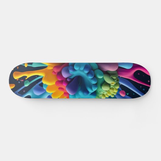 Kleurenplash Persoonlijk Skateboard (Horizontaal)