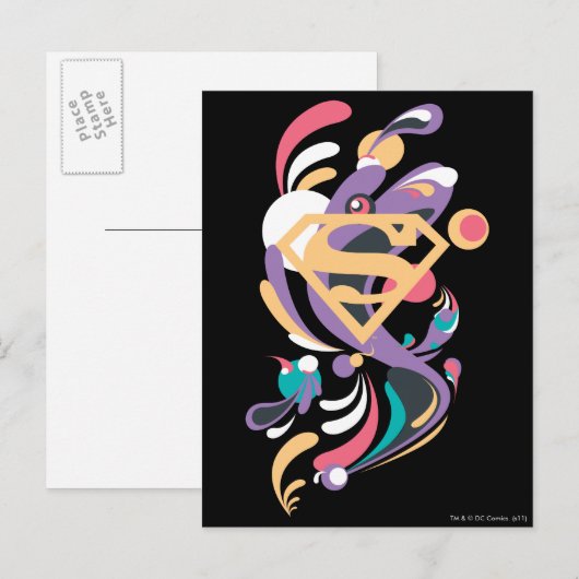 Kleurenplash-Sinaasappel Briefkaart (Voorkant / Achterkant)