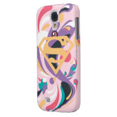 Kleurenplash-Sinaasappel Case-Mate Samsung Galaxy Hoesje (Achterkant Links)