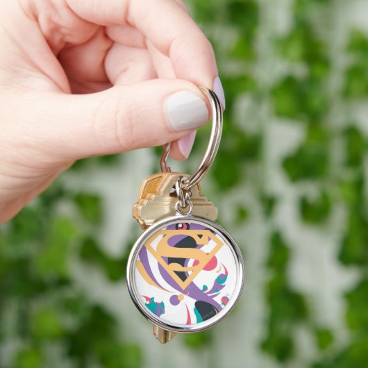 Kleurenplash-Sinaasappel Sleutelhanger (Hand)