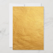 Kleurenplasma Roze gouden baby-schotel Uitnodiging (Achterkant)