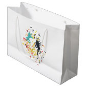 Kleurenplasma voor fiets downhill groot cadeauzakje (Voorkant Gekanteld)