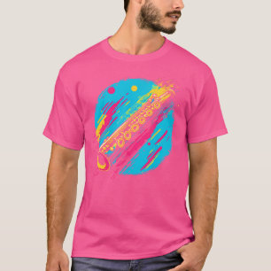 Kleurenplooi voor fluit t-shirt