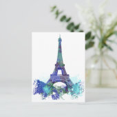 Kleurenpluk voor rondreis Eiffel Briefkaart (Staand voorkant)
