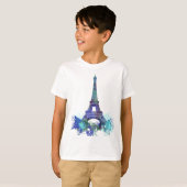 Kleurenpluk voor rondreis Eiffel T-shirt (Voorkant volledig)