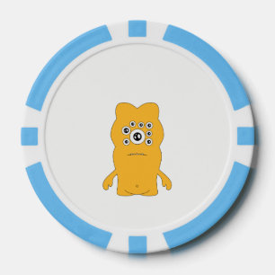Kleurenpokerchips, Baby Blue Striped Edge Poker Chips