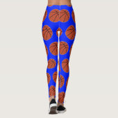 Kleurenpoorten voor Basketball Player Custom Team Leggings (Achterkant)