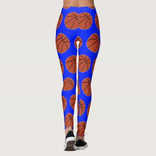 Kleurenpoorten voor Basketball Player Custom Team Leggings (Achterkant)