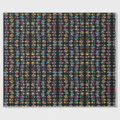 Kleurenpootafdrukken Cadeaupapier (Vlak)