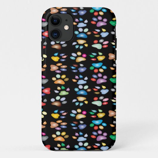 Kleurenpootafdrukken Case-Mate iPhone Case (Achterkant)