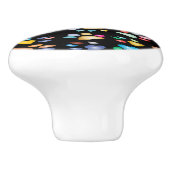 Kleurenpootafdrukken Keramische Knop (Zijkant)