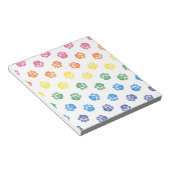 Kleurenpootafdrukken Notitieblok (Schuin)