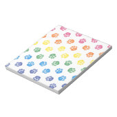 Kleurenpootafdrukken Notitieblok (Linkerzijde)