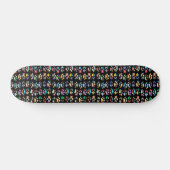 Kleurenpootafdrukken Persoonlijk Skateboard (Horizontaal)
