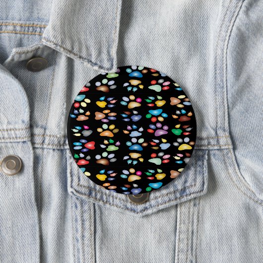 Kleurenpootafdrukken Ronde Button 4,0 Cm (In situ)