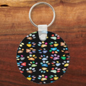 Kleurenpootafdrukken Sleutelhanger (Voorkant)