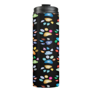 Kleurenpootafdrukken Thermosbeker