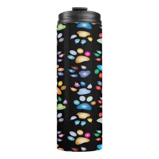Kleurenpootafdrukken Thermosbeker (Voorkant)