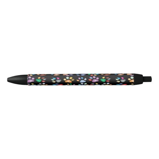 Kleurenpootafdrukken Zwarte Inkt Pen (Voorkant)