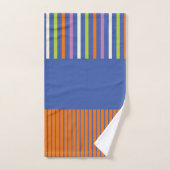 KleurenPop Stripes modern gestript design Bad Handdoek (Handdoek)