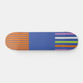KleurenPop Stripes modern gestript design Persoonlijk Skateboard (Horizontaal)