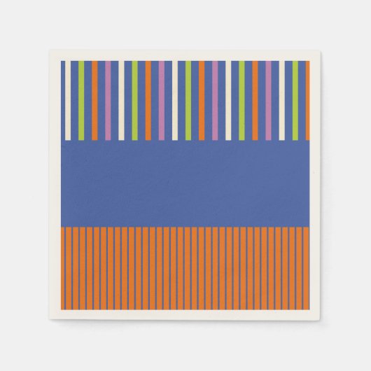 KleurenPop Stripes modern gestript design Servet (Voorkant)