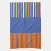 KleurenPop Stripes modern gestript design Theedoek (Verticaal)